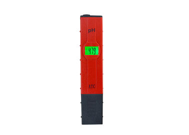 Poids léger portatif électronique rouge de compteur pH avec les matières plastiques