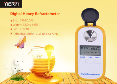 Réfractomètre portatif de propylèneglycol, réfractomètre 0-90% Brix de miel de Digital