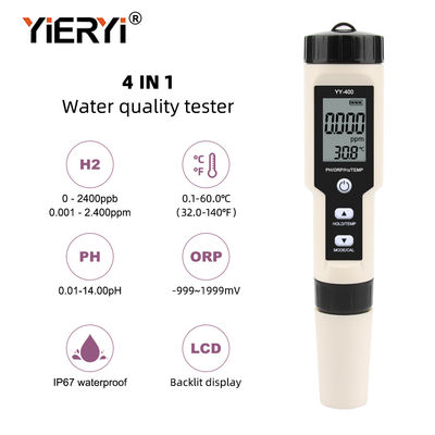 Mètre imperméable d'ATC Digital pH Orp H2