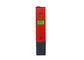 Poids léger portatif électronique rouge de compteur pH avec les matières plastiques
