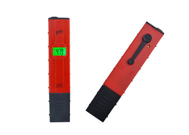 Type rouge de stylo poids léger de compteur pH de Digital avec la compensation de température de contre-jour
