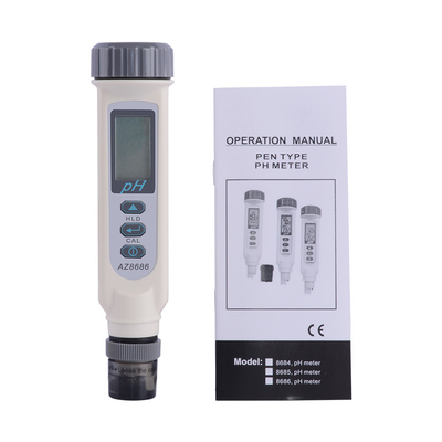 Testeur de pH de qualité professionnelle AZ8686 Moniteur de la qualité de l'eau avec une précision de pH de 0,01