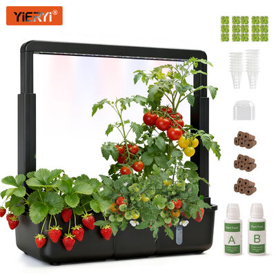 YIERYI IGS-38 Système de jardinage hydroponique intérieur intelligent avec une capacité de 15 pots LED à spectre complet et arrosage automatique