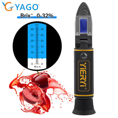 Refractomètre robuste de teneur en sucre résistant aux environnements hostiles Idéal pour les tests de concentration de sucre sur le terrain et en laboratoire
