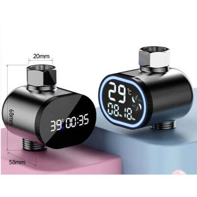Production d'hydroélectricité, thermomètre à eau universel pour pommeau de douche, bain de bébé, bain d'enfants, écran d'affichage numérique LED visuel domestique