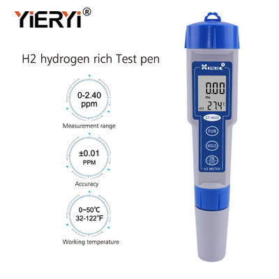 Compteur pH intelligent de Digital d'hydrogène du contre-jour 2.40ppm H2