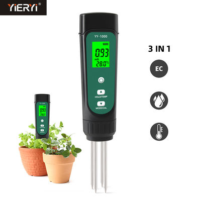 Mètre de la température d'humidité de l'EC de Digital d'appareil de contrôle d'humidité de sol d'outil de ferme