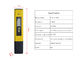 Type de stylo de compteur pH de Digital de laboratoire pour l'aquarium/eau de piscine, exactitude de Hgih