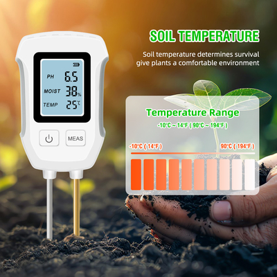 Testeur numérique de pH du sol 3 en 1 pour l'acidité du sol de jardin