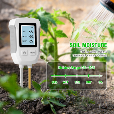 Testeur numérique de pH du sol 3 en 1 pour l'acidité du sol de jardin
