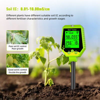 YIERYI multi-fonctionnel 6 en 1 compteur numérique d'humidité pour plantes