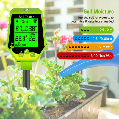 YIERYI multi-fonctionnel 6 en 1 compteur numérique d'humidité pour plantes