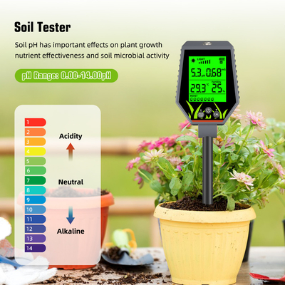 YIERYI 6 en 1 PH / CE / Humidité / lumière du soleil / Humidité de l' air