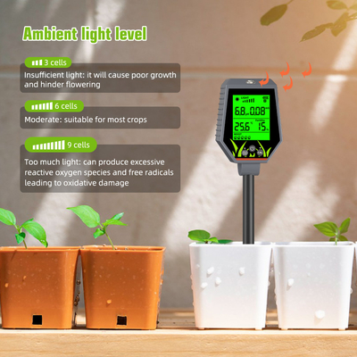YIERYI 6 en 1 PH / CE / Humidité / lumière du soleil / Humidité de l' air