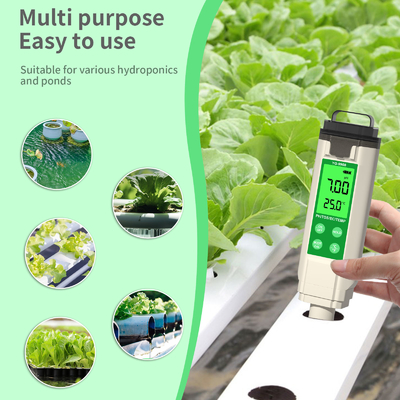 YiERYi YG-9908 Testeur de qualité de l' eau 4 en 1 PH / TDS / EC / température stylo de test multifonctionnel avec conception portable de haute précision