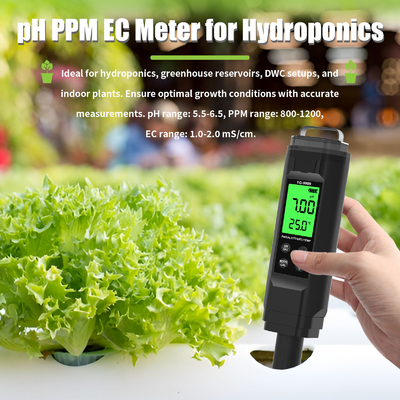 YIERYI YG-9909 Testeur numérique de la qualité de l'eau 5 en 1 Testeur de pH de haute précision pour jardin de ferme