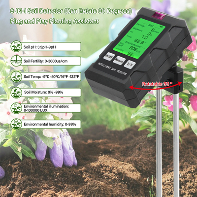 Détecteur de sol 6 en 1 complet: votre outil ultime pour le jardinage et les soins aux plantes