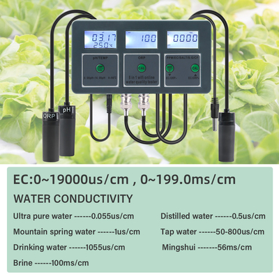 Moniteur de qualité de l'eau intelligent amélioré. Connectivité WiFi. Contrôlé par application. Idéal pour la culture hydroponique et les aquariums.