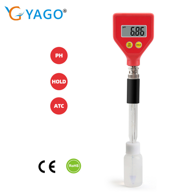 Testeur de pH de l'eau et du sol PH-98108 stylo portable numérique PH avec ATC et écran LCD