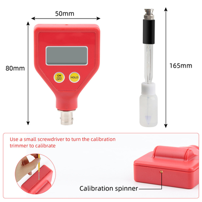 0.01 Appareil de test de pH de résolution de qualité professionnelle, compact et léger pour laboratoire