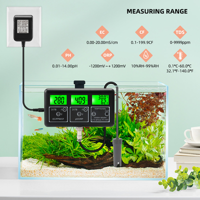 Moniteur d'eau multi-paramètres RS485 7 en 1 avec batterie Ni-MH rechargeable avec une précision de ±0,05 pH