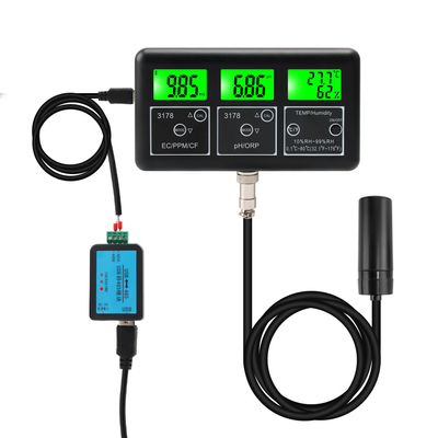 Appareil de test de l'eau RS485 à paramètres multiples pH EC TDS ORP Temp RH Mètre