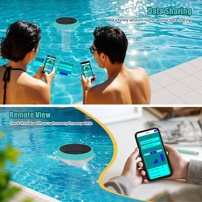 Appareil sans fil pour tester l'eau de la piscine (pH, chlore, EC, ORP, sel et moniteur de température)