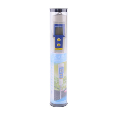 Testeur EC et de température du sol - Mètre imperméable à l'eau 2-en-1 avec une plage de 0,00 à 4,00 mS/cm, pour jardin/hydroponie/plantes d'intérieur