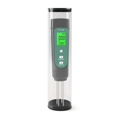 Kit de test du sol 3 en 1 - EC (0,01 à 20,00 ms/cm), mesureur d'humidité et de température pour jardinage et culture hydroponique
