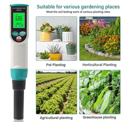 Testeur 2-en-1 de pH et de température du sol - Appareil de mesure de haute précision pour le jardinage