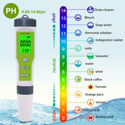 Testeur de qualité de l'eau 3 en 1 - pH/CE/Température avec ATC pour la maison, l'aquarium et le laboratoire