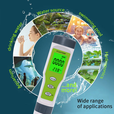 Testeur de qualité de l'eau 3 en 1 - pH/CE/Température avec ATC pour la maison, l'aquarium et le laboratoire