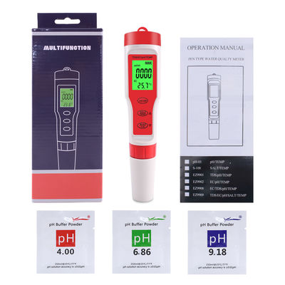 4 - En - 1 Testeur de la qualité de l'eau PH/CE/TDS/Temp Meter pour l'aquaculture