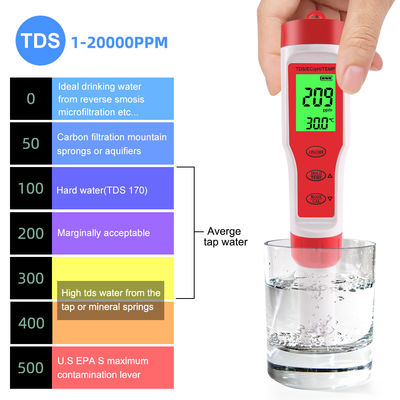 4 - En - 1 Testeur de la qualité de l'eau PH/CE/TDS/Temp Meter pour l'aquaculture