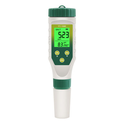 Testeur de qualité de l'eau 5 en 1 PH/TDS/EC/Salinité/Temp pour l'aquaculture, l'eau potable et le laboratoire