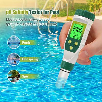 Testeur de qualité de l'eau 5 en 1 PH/TDS/EC/Salinité/Temp pour l'aquaculture, l'eau potable et le laboratoire