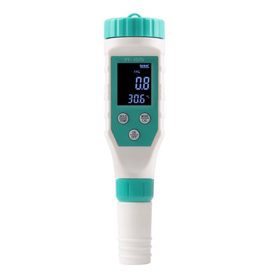 7 - en - 1 Testeur de qualité de l'eau - FAC/pH/ORP/salinité/TDS/CE/Temp Meter pour l'aquaculture, à domicile et en laboratoire