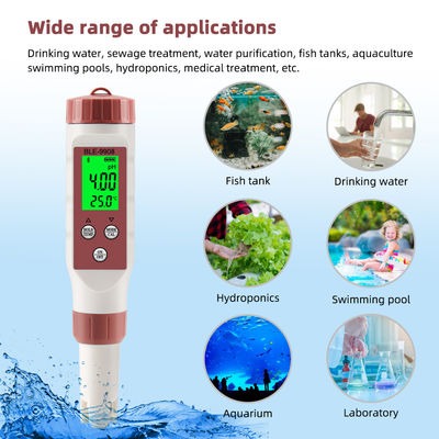 Testeur de qualité de l'eau intelligent 4 en 1 avec Bluetooth - pH/TDS/EC/Temp Meter pour la maison, l'hydroponie et le laboratoire