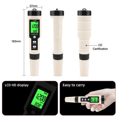 Testeur de qualité de l'eau hydrogénée 4 en 1 - Mesureur H₂/pH/ORP/Temp pour la santé, l'aquaculture et le laboratoire
