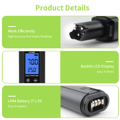 Testeur de qualité de l'eau 5 en 1 - pH/Sel/TDS/CE/Thermomètre pour aquarium, piscine et maison