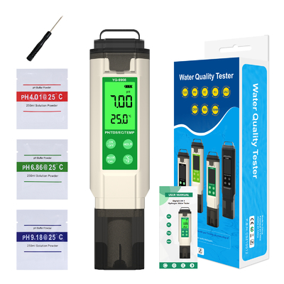 PH TDS EC TEMP Tester Pen Testeur de la qualité de l'eau avec affichage rétroéclairé