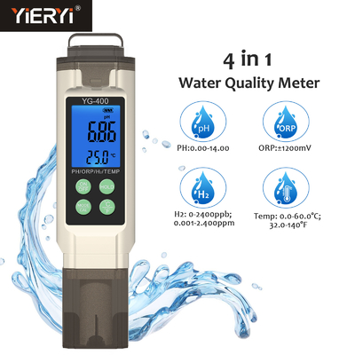 Analyseur de qualité de l'eau tout en un PH/ORP/hydrogène/température Testeur d'eau