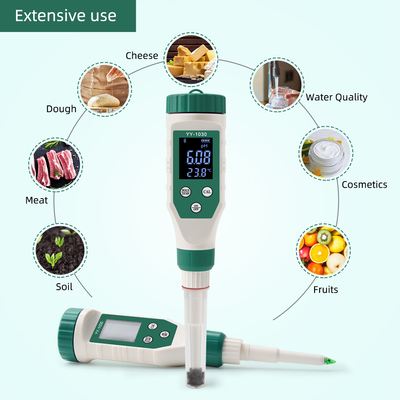 Détecteur de pH Bluetooth numérique sans fil pour aliments, viande, fromage, cosmétiques, polyvalent et précis
