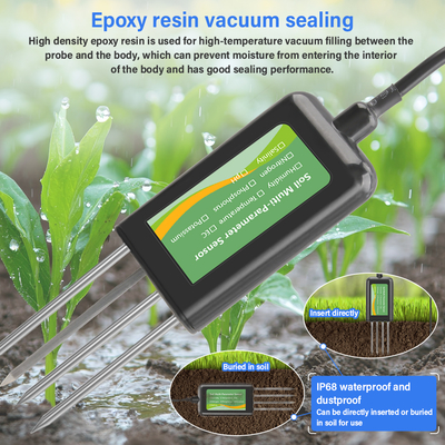 Capteur de sol 8-en-1 pour Android NPK PH Humidité EC Salinité