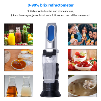 Réfractomètre optique Brix portatif 0-90 pour la mesure du sucre dans les boissons