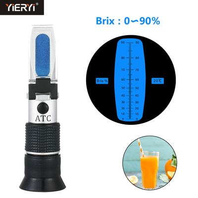 Réfractomètre optique Brix portatif 0-90 pour la mesure du sucre dans les boissons