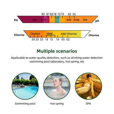 Testeur CL2 2 en 1 Qualité de l'eau PH & Chlore PC-102 - Testeur de piscine et d'aquarium de haute précision