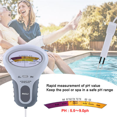 Testeur CL2 2 en 1 Qualité de l'eau PH & Chlore PC-102 - Appareil de test de la qualité de l'eau pour piscines et aquariums