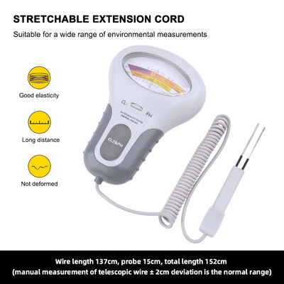 Testeur CL2 2 en 1 Qualité de l'eau PH & Chlore PC-102 - Appareil de test de la qualité de l'eau pour piscines et aquariums
