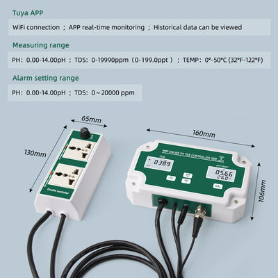 Digital PH Meter with 0-199.9ppt TDS 0.00~14.00pH Range and 0°-50℃ Temperature Monitoring